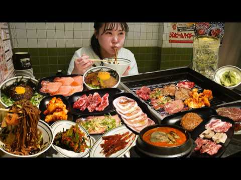 우설, 소, 돼지, 닭, 술, 야키니쿠에 사이드 메뉴까지 무한으로 먹는 가성비 맛집 ?호르몬 치치?먹방 무한리필 고기 MUKBANG thumbnail