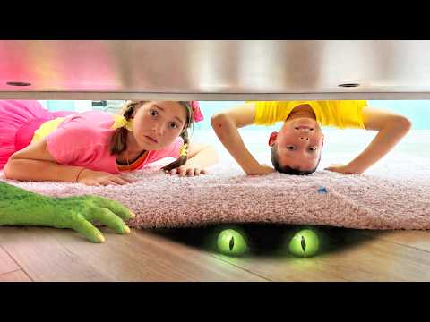 What's Hiding Under the Bed? Funny kids adventures of Sofia and Max thumbnail