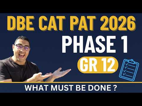 Grade 12 PAT | Phase 1 | What must be done? | DBE thumbnail