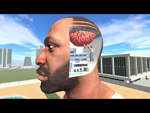 Franklin Enter Giant Franklin's Head and Control His Brain in Indian Bike Driving 3D thumbnail