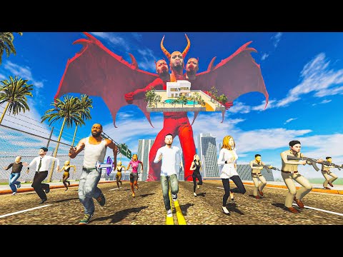 Giant Demon Franklin Attack - INDIAN BIKES DRIVING 3D thumbnail