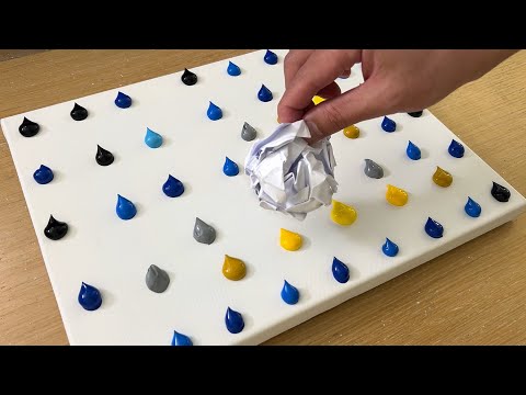 Painting Technique for Beginners | Acrylic Painting with Crumpled Paper thumbnail