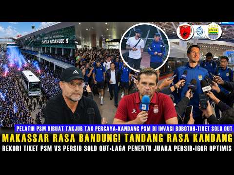 ?BANDARA MAKASSAR SEKETIKA MEMBIRU?BOBOTOH MAKASSAR SAMBUT PERSIB?TIKET PSM VS PERSIB SOLD OUT thumbnail