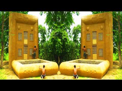 Tips 59 Days building Creative Mud Villa With Pool Construction [Full Tips] thumbnail