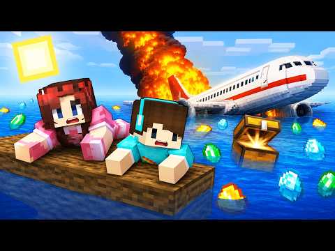 24 JAM MAMA & BOCIL BERTAHAN HIDUP DARI KECELAKAAN PESAWAT 💥✈ thumbnail