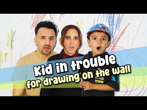 Kid in trouble for drawing on the wall | OZZY RAJA thumbnail