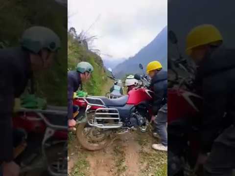 The motorcycle was too heavy to carry...but niy too heavy for his kindness #short,#kindness,#help thumbnail