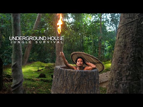 Building The Most Secret Underground House in the Deep Jungle By Ancient Skills thumbnail