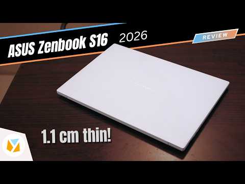 ASUS Zenbook S16 (2026) Review | Ultra thin and Powerful without a dGPU ! thumbnail