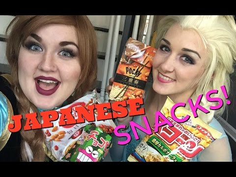 ANNA & ELSA TRY JAPANESE SNACKS! thumbnail