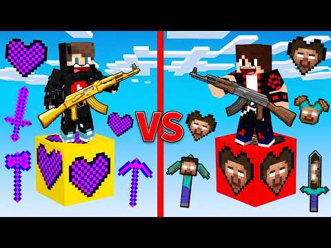 ماين كرافت : حـرب بلوكات حظ الأيرور ولكن قلب الأيرور ضد قلب الهيروبراين !!؟ 🔥😱 thumbnail