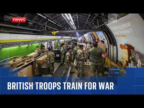 British troops train for war with Russia from the London Underground thumbnail