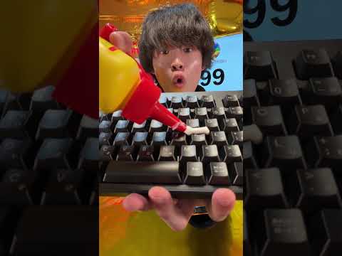 USING GULE TO CLEAN THE KEYBOARD thumbnail