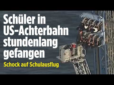 DRAMA IN DER HÖHE: Schüler hängen stundenlang in Achterbahn fest thumbnail