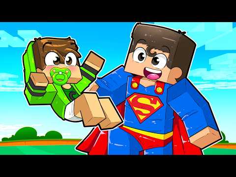SUPER HERÓIS me ADOTARAM no Minecraft! thumbnail