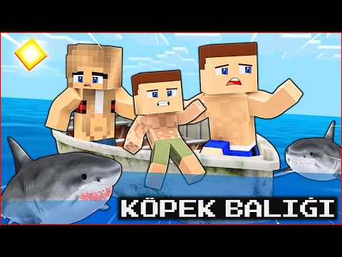 KEREM KOMİSER AİLESİNE KÖPEK BALIĞI SALDIRDI! 😱 -Minecraft thumbnail
