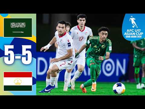 Insane finish to 10-GOAL-SPECTACLE! | Saudi Arabia - Tajikistan | Highlights | AFC U17 Asian Cup™ thumbnail
