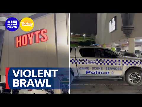 Teen hospitalised after violent Highpoint shopping centre brawl | 9 News Australia thumbnail