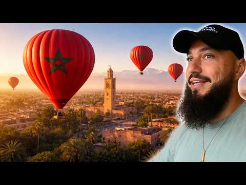 Hot Air Balloon Over Marrakech, Art & Craft Shopping In Old Souk (Market) - Final Video Morocco 🇲🇦 thumbnail