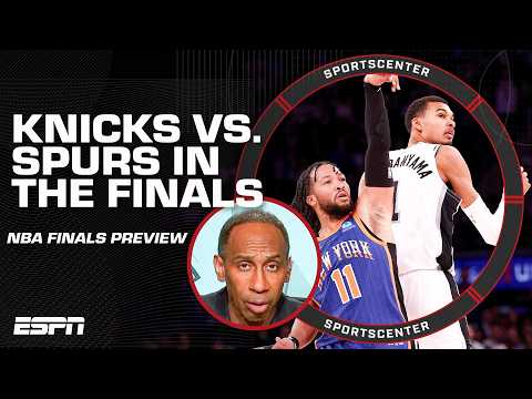 Stephen A. gives an EARLY PREDICTION for the Knicks vs. Spurs NBA Finals Matchup 👀 | SportsCenter thumbnail