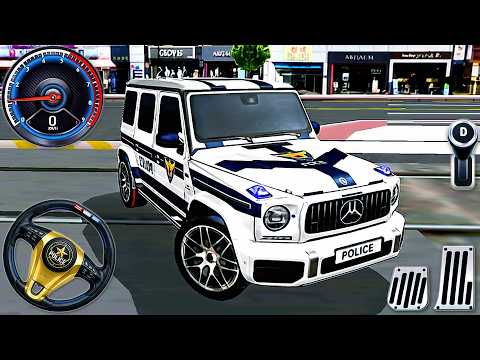 Police Mercedes G63 AMG White Driving (NEW MOD) - 3D Driving Class Simulator - Android Gameplay #52 thumbnail