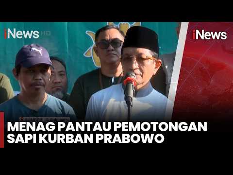 Menag Pantau Pemotongan Sapi Kurban Prabowo | iNews Siang (28/5) thumbnail