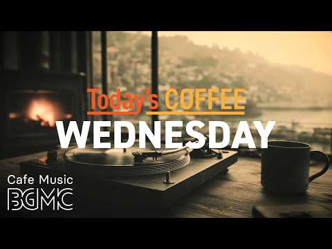 Today's COFFEE WEDNESDAY: Harbor Fireside Cafe Jazz ☕ Warm Piano & Smooth Bossa Nova for Deep Focus thumbnail