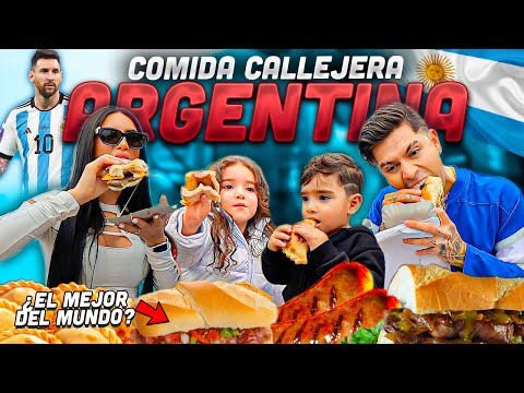 PROBANDO COMIDA CALLEJERA DE ARGENTINA 🇦🇷 Jukilop | Kimberly Loaiza thumbnail