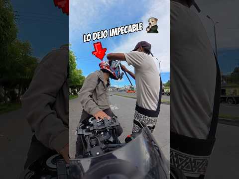 Le pagué un lavado de lujo a mi amigo #biker #humor #viral #diversion #motos thumbnail