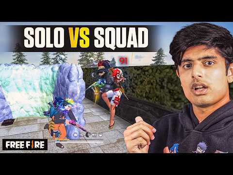 NOOB LOBBY SOLO VS SQUAD MY BEST GAMEPLAY | GARENA FREE FIRE thumbnail