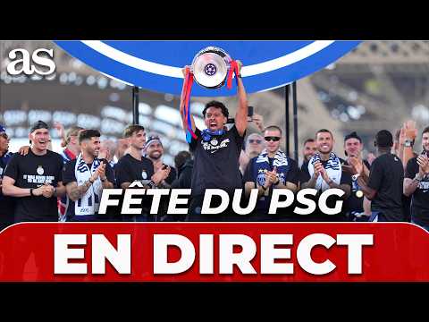 EN DIRECT : CÉLÉBRATION DU PSG CHAMPIONS DE LIGUE DES CHAMPIONS | Parc des Princes thumbnail