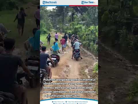 Viral Warga Sinjai Ditandu 2 Km untuk Berobat thumbnail