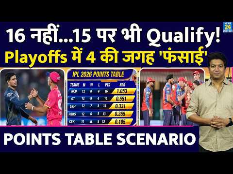 POINTS TABLE SCENARIO: Playoffs में जाने के लिए कितने अंक जरूरी| PBKS ने फंसाया 4 का खेल thumbnail