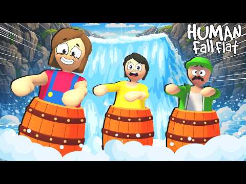 MASSINHAS NA CACHOEIRA COM BARRIL! (Human Fall Flat) thumbnail