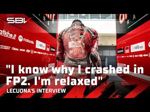 Iker Lecuona explains his FP2 crash at Aragon 🎙️ | 2026 #AragonWorldSBK 🇪🇸 thumbnail