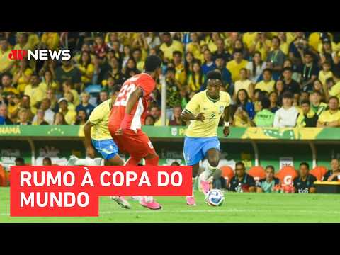 Após goleada sobre o Panamá, Seleção Brasileira viaja aos EUA rumo à Copa | TEMPO REAL thumbnail
