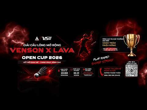 Trực Tiếp Giải Đấu VENSON X LAVA OPEN CUP 2026 - Sân 1 thumbnail