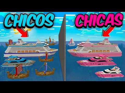 100 CHICAS vs 100 CHICOS en Minecraft thumbnail