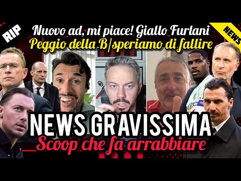 😱FATTO GRAVISSIMO👍NUOVO AD, MI PIACE🤬BRUTTO SCOOP🙏FALLIAMO😭PEGGIO DELLA B🚨GIOCATORI TRISTI🔔GIALLO F. thumbnail