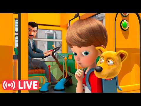 🚌 The Best Songs for Babies 🕺🎶 Educational nursery rhymes for kids | HeyKids in English thumbnail