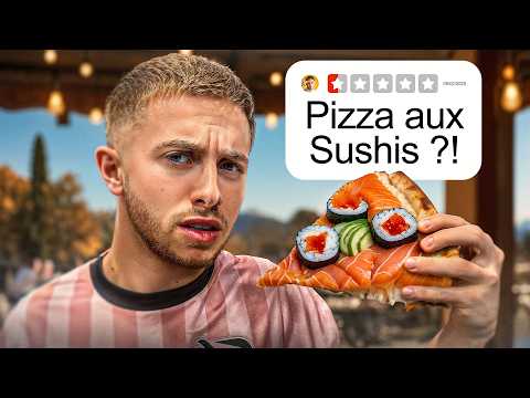 J’ai TESTÉ des pizzas INSOLITES ! (genre goût sushi mdrrrr) thumbnail