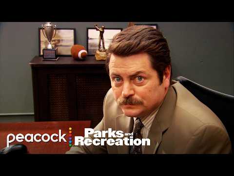 The Ultimate Ron Swanson Season 1 Moments | Parks and Recreation thumbnail