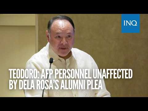 Teodoro: AFP personnel unaffected by Dela Rosa’s alumni plea thumbnail