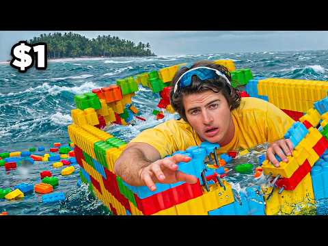 SOBREVIVI 24H EM UM BARCO DE LEGO! thumbnail