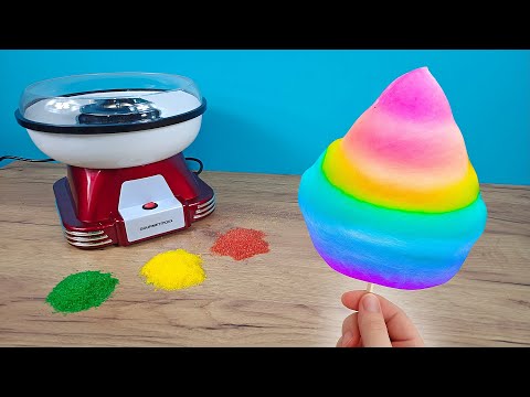 Cómo hacer ALGODON DE AZUCAR colorido thumbnail