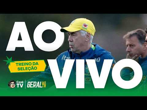 TREINO DA SELEÇÃO BRASILEIRA, DIRETO DA GRANJA COMARY | GERAL CAZÉTV thumbnail