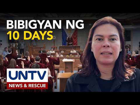 Summons ng impeachment court kay VP Sara, natanggap na ng OVP thumbnail