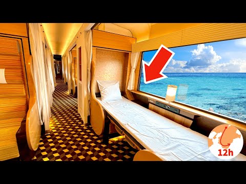 Sleeper Seat on Japan's Newest Overnight Train 😴 12 Hour Trip from Kyoto 🛏 Solo Travel Vlog thumbnail