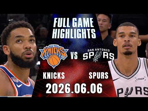 【2025-26 NBA Finals】06/06 Game 2 #紐約尼克 vs #聖安東尼奧馬刺 全場賽事精華｜ FULL GAME HIGHLIGHTS ｜NBA總冠軍賽都在緯來APP thumbnail