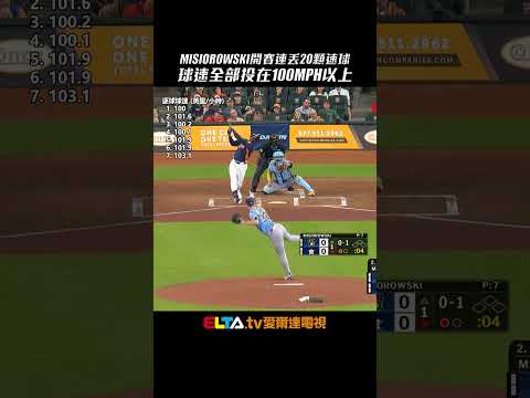 今日火球男Misiorowski！開賽連丟20顆速球全飆破100MPH 7局8K無失分優質先發｜MLB天天10場直播鎖定ELTA.tv thumbnail